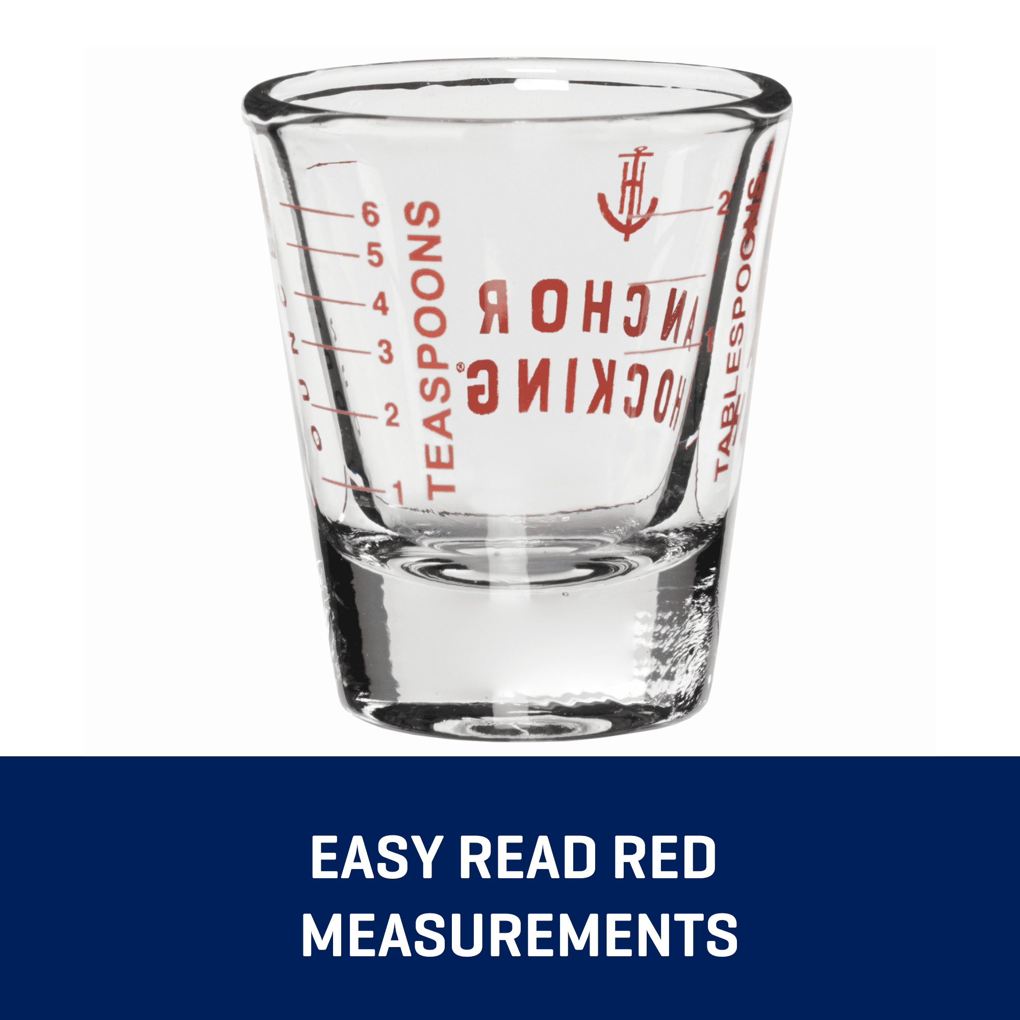 (6 pack) Anchor Hocking Measuring Shot Glass, 1 Ounce