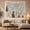 Bear and Fox, variant on Woodland Animals with Fawn on Gray Background, Playful Illustration for Wildlife Lovers, Nursery Wall Decor, Housewarming Gift, Tapestry Wall Hanging for Nursery and Playroom