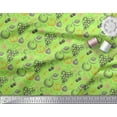 thumbnail image 3 of Soimoi Green Georgette Viscose Fabric Mix Fruits Print Sewing Fabric Yard 42 Inch Wide, 3 of 3