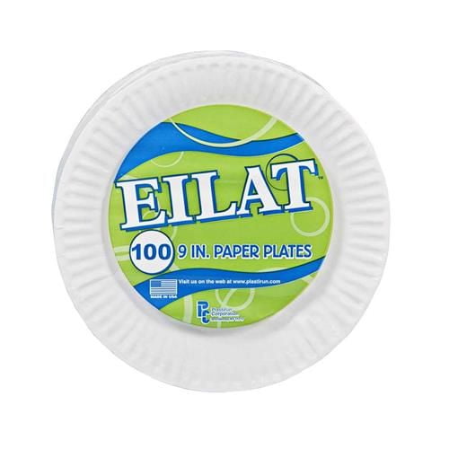 EILAT 9 Disposable Paper Plates Can use in Microwave