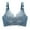 Blue, variant on Women Sports Bra Back-Smoothing Bra Feature V-Neck Full-Figure Bra Style W-1447 Black S