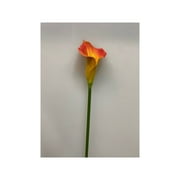D & W Silks Large Orange Calla Lily - Set of 3