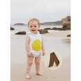 thumbnail image 6 of Cjfdfy Newborn Baby Boy Girl Halloween Animal Costume Infant Baby Fox Puppy Dog Frog Poached Egg Costume Fall Winter Sleeveless Hooded Zipper Romper Leg Warmers Set Toddler Halloween Cosplay Outfits, 6 of 9
