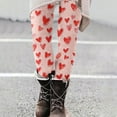 thumbnail image 2 of QATAINLAV Women's Valentine Day Leggings Novelty Heart Printed Tight Yoga Pants Milk Silk Soft Sport Elastic Tight Pants Valentines Gifts Multicolor S, 2 of 6