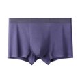 thumbnail image 1 of Men Underwear Plus Size Loose Modal Seamless Underpants Middle Waist Solid Color Breathable Underwear, 1 of 9