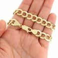 thumbnail image 5 of Nuragold 10K Real Yellow Gold Solid Cuban Curb Link Chain Bracelet 7"-9" (1.5mm-12mm) Italian Jewelry for Men & Women, 5 of 25
