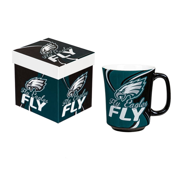 Taza De Cerámica NFL 400ml Evergreen Con Caja Eagles