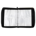 thumbnail image 1 of WASHWEPE 1Pc Black Trading Cards Holder with Transparent Sleeves Protector for Collectible Cards, 1 of 5