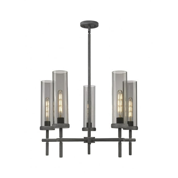 Innovations Lighting - Lincoln - 5 Light Stem Hung Chandelier In Industrial