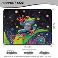 thumbnail image 7 of Bulopur All‑Weather Cargo Liner 29"x39" Rainbow Frog Leaf Car Trunk Mat, Stain‑Resistant Trippy Art Rear Trunk Cover, 7 of 7