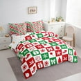thumbnail image 3 of Castle Fairy Teens Geometric Plaid 7-Piece Bedding Comforter Set,Merry Christmas King Bedding Sets,Festival Xmas Ultra Soft Bed Sheets,Breathable Home Decor, 3 of 8