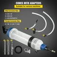 thumbnail image 3 of KFFKFF Manual Pump for Transmission Fluid, ATF Refill System Dispenser, 1.5 Liter Capacity Oil and Liquid Extractors, Automatic Transmission Fluid Pump Kit with ATF Filler Adapters, 3 of 9
