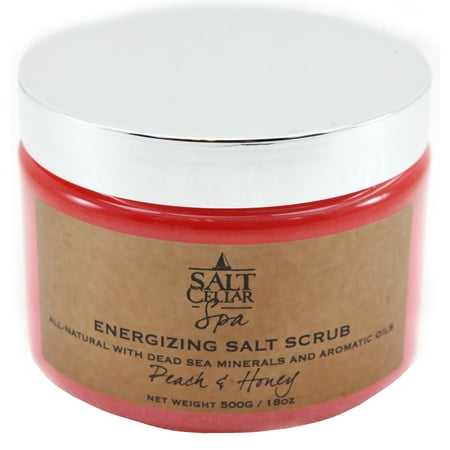Sea Minerals Foot Scrub - Salt Cellar Dead Sea Salt Scrub 18 oz (500g) (Lavender, Kiwi-Mango, Coconut-Vanilla, Lemongrass, Peach & Honey)