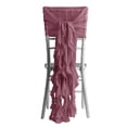 thumbnail image 6 of Efavormart 1 Set Wedding Chiffon Chair Sashes Aisle Decorations Draping Fabric Wrinkle-Free Mauv Chair Cover for Party Ceremony Reception Floral Arrangement Banquet Outdoor Decor, 6 of 6