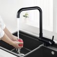 360° Rotation Kitchen Faucet Stainless Steel Single Handle Kitchen Sink