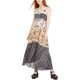 thumbnail image 1 of Just Hanging Maxi vestido con estampado mixto para mujer, negro, grande, 1 of 1