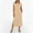 Dresses-552Khaki, variant on Casual Dresses for Women Collared V-Neck Cap Sleeve Midi Dress Comfy Summer Dresses Side Slit Solid Straight Shift Work Golf Office Daily Wear