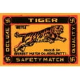 thumbnail image 2 of Phillumenart 14x11 White Modern Wood Framed Museum Art Print Titled - Tiger Safety Match, 2 of 4