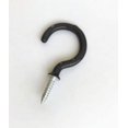 thumbnail image 1 of GFDYREE Cup Hooks Screw Ceiling Hook Heavy Duty Vinyl Shells Outdoor Screw Hooks 1.85 Inch (Black 18 pcs), 1 of 2