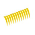 thumbnail image 1 of tredstone 12 Plumes Durables Aubes Jaunes 4 Pouces 1ensemble, 1 of 6