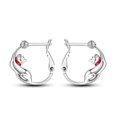thumbnail image 1 of Pendientes De Plata De Ley 925 Que Cambian De Color Camaleón Para Mujer Moda En Forma De Corazón Regalo, 1 of 4