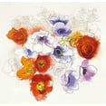 thumbnail image 2 of Novak, Shirley 15x15 White Modern Wood Framed Museum Art Print Titled - Spring Fleurs, 2 of 4