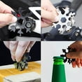 thumbnail image 5 of 18Pcs Snowflake Wrench Stainless Steel 18 in 1 Snowflake Multitool Portable Snowflake Keychain Tool Snowflake Screwdriver Tactical Tool Bottle Opener for Men Outdoor Camping(Colour), 5 of 5