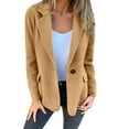 thumbnail image 2 of Chuancc Blazers for Women Casual 2024 Coat Women's Coat Women's Casual Trench Coat Fall Outfits for Women 2024 Blazers for Women Khaki Xl, 2 of 6