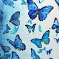 thumbnail image 6 of WYYP Blue Spring Butterflies Round Tablecloth Washable Polyester Lace Trim,Summer Fairy Wings 60 Inch Kitchen Circle Table Cloth Cover Mat for Party Dinning Tabletop Wedding Home Decor 38-42, 6 of 8