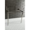 thumbnail image 3 of Kingston Brass VPB33286 Edwardian 28" Wide X 33" High Console Stand - Nickel, 3 of 7
