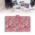 thumbnail image 4 of Injueey Funda de cuero PU con 96 bolsillos de 3 pulgadas, colección de tarjetas fotográficas instantáneas, álbum de fotos, estuche para Cables de audio/vídeo rosa + rosa, 4 of 6