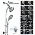 thumbnail image 3 of PROOX 7-Function Dual Head Shower Faucet Drill-Free slide bar combo Bathtub Spout Included Valve, 3 of 7