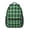 Green and Black, variant on Purple and Black Checkered Pattern Backpack for School, Cute School Bag with Adjustable Shoulder Straps and Padded Back, 15.3"x11"x6.7"