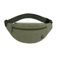 thumbnail image 3 of Lekihaqq Canvas Sling Bag For Men Crossbody Chest Pack Multi Pocket Adjustable Strap Waist Pack Lightweight Shoulder Bag Casual Travel Outdoor Daypack Black, 3 of 7