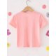 thumbnail image 3 of Camiseta versátil de cuello redondo informal y creativa con estampado de capibara para niña bebiendo té con leche, 3 of 6