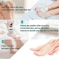 thumbnail image 5 of 13 in 1 Electric Foot Scrubber to Remove Dead Skin with 3 Roller Heads 2 Speed & Battery Display for Pedicure Kit,White, 5 of 10