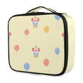 thumbnail image 2 of Makeup Train Case with Adjustable Dividers,Cosmetic Bag Portable Portability Bag Case Gifts Clown Balloons, 2 of 8