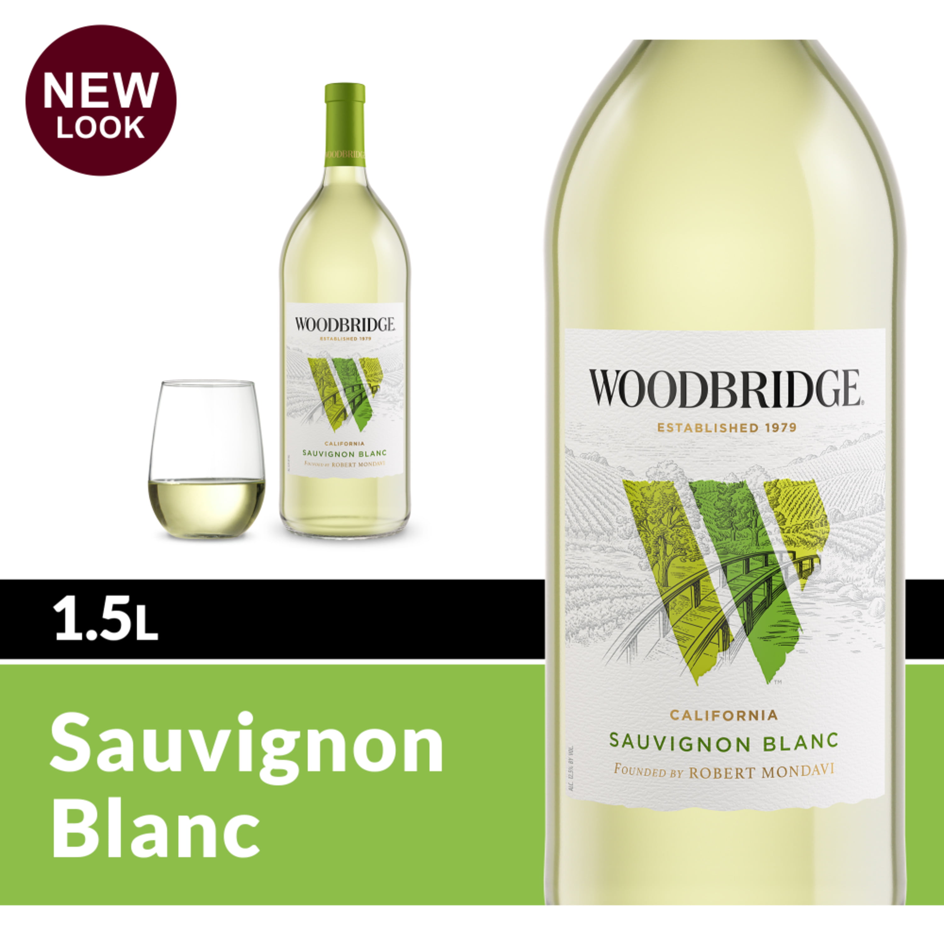 Woodbridge Sauvignon Blanc White Wine, 1.5 L Bottle, 12% ABV