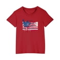 thumbnail image 4 of FamilyThread Kids Striped Shirts Short Sleeve Boy Girls July 4th Patriotic Tee Top Pattern Short Sleeve Round Neck Top T-shirt For Kids, 4 of 4
