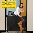 thumbnail image 3 of VERASTE Retractable Gate, Mesh Gate, 33"/41"Tall Safety Gate for Doorways, Stairs, Hallways, Indoor/Outdoor, (Black/White/Grey), As A Holiday Gift, 3 of 21