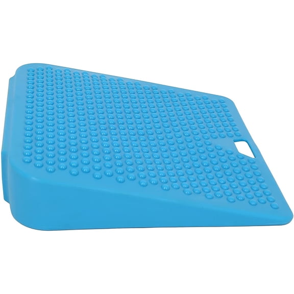 Fun and Function  Lean N Learn Seat Wedge  Inflatable Angled Seat Cushion for Classroom, Therapy Room or Home - for Kids & Adults Who Fidget or Wiggle - Encourages Core Balance & Posture  13 Blue