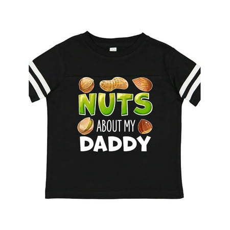 

Inktastic Nuts About My Daddy Peanut Almond Pistachio Gift Toddler Boy or Toddler Girl T-Shirt