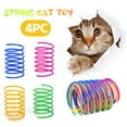 thumbnail image 4 of Interactive Cat Spring Toy - Textured Scratching Base, Bouncing Design, 4PC Set for Cat Exercise and Entertainment, 4 of 8