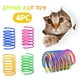 thumbnail image 4 of Juguete interactivo con resorte para gatos - Base con textura para rascar, diseño que rebota, juego de 4 piezas para que el gato haga ejercicio y se entretenga, 4 of 8