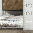 thumbnail image 3 of nuLOOM Carli Modern Pebble Tasseled Area Rug, 4' x 6', Light Gray, 3 of 9