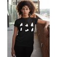 thumbnail image 3 of Ghost Cats Hiding Sheets Halloween Costume Pet Lovers Unisex Men's T-shirt, XL, Black, 3 of 6