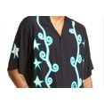 thumbnail image 2 of Pleasures Swirl Short Sleeve Button-Up Camp Shirt In Black Size Large, 2 of 3