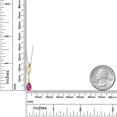 thumbnail image 6 of 925 Silver and 10K Yellow Gold Pure Pink Mystic Topaz and White Lab Grown Diamond Pendant Necklace for Women | 1.01 Cttw | Gemstone November Birthstone | Pear Shape 8X5MM | With 18 inch Chain, 6 of 6