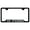 Black, variant on Ford License Plate Frame - Laser Etched Cut-Out Frame - Stainless Steel