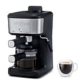 thumbnail image 3 of 4 Shot Steam Espresso Maker with Frothing Wand, Black/Stainless Steel Finish, 3 of 6